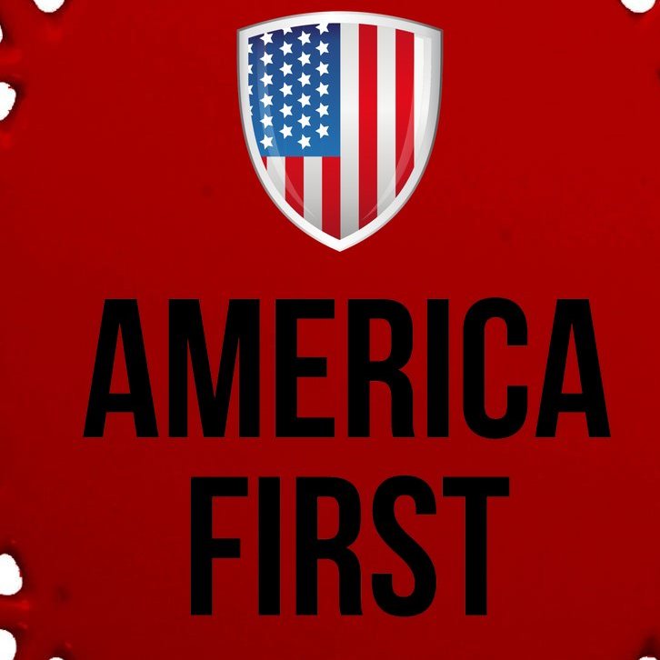 America First - Donald Trump Oval Ornament