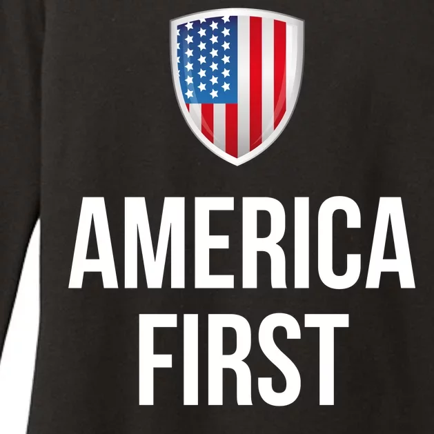 America First Womens CVC Long Sleeve Shirt