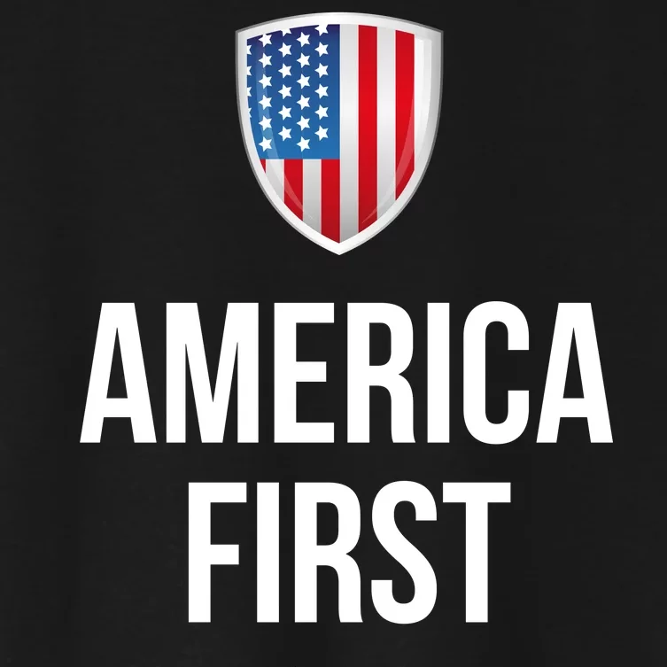 America First Women's Crop Top Tee