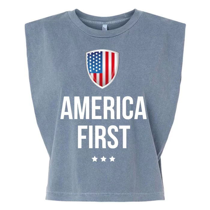 America First Garment-Dyed Women's Muscle Tee