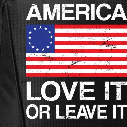 America Love It Or Leave It Betsy Ross City Backpack