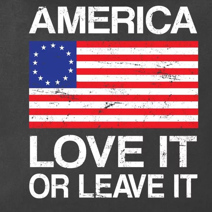 America Love It Or Leave It Betsy Ross Zip Tote Bag