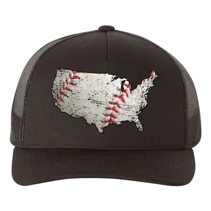 America Loves Baseball Yupoong Adult 5-Panel Trucker Hat