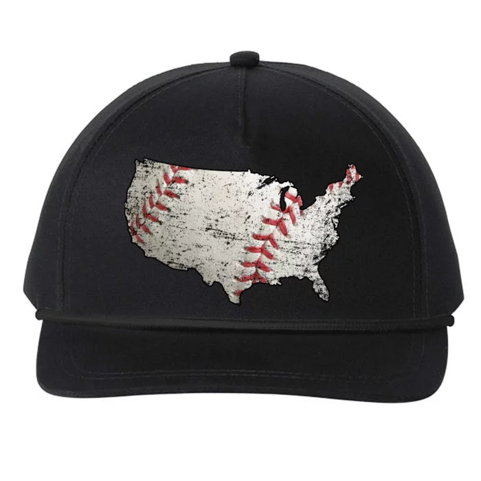 America Loves Baseball Snapback Five-Panel Rope Hat