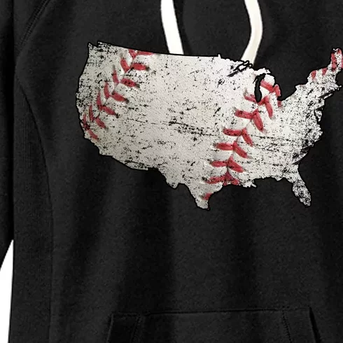 America Loves Baseball Women's Fleece Hoodie