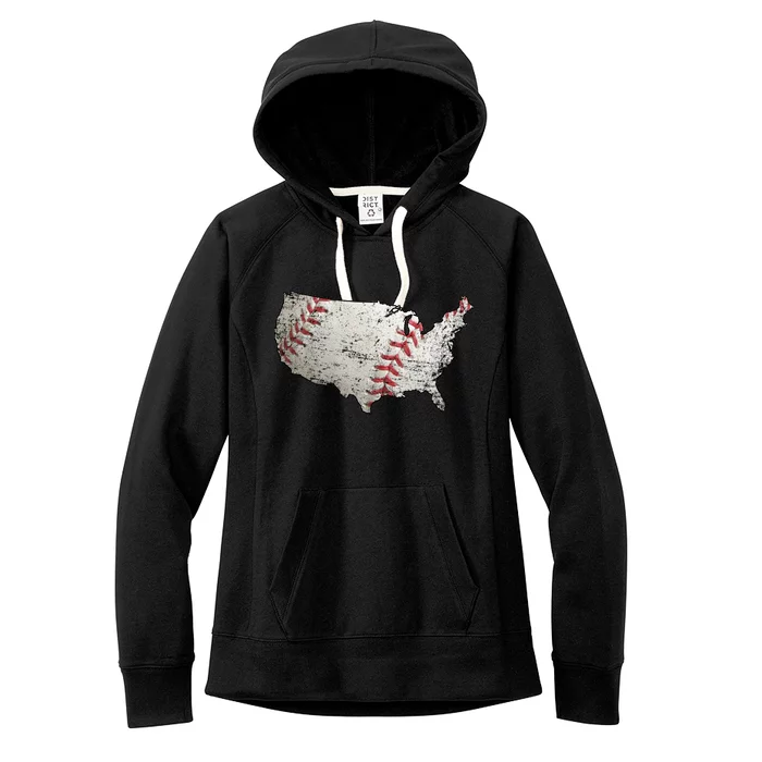 America Loves Baseball Women's Fleece Hoodie