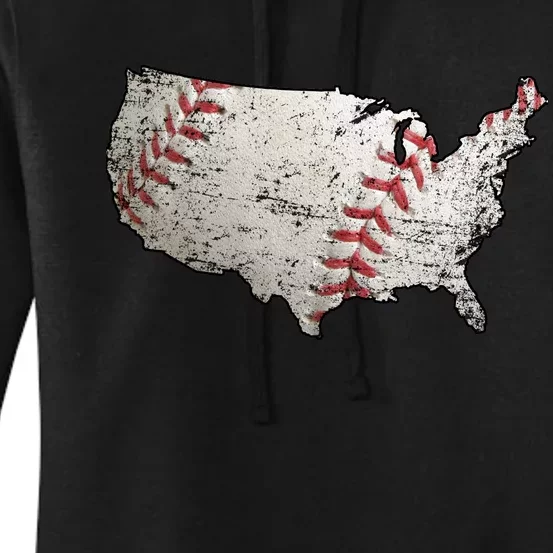 America Loves Baseball Women's Pullover Hoodie