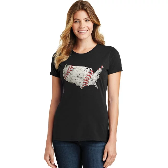 America Loves Baseball Women's T-Shirt