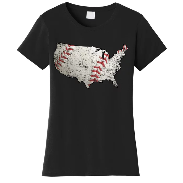 America Loves Baseball Women's T-Shirt