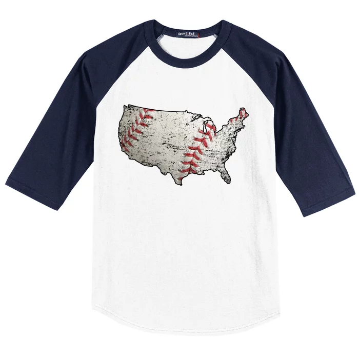 America Loves Baseball Baseball Sleeve Shirt