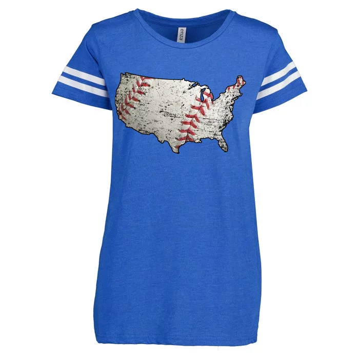 America Loves Baseball Enza Ladies Jersey Football T-Shirt