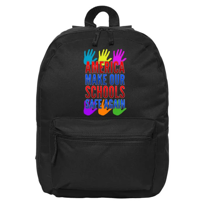 America Make Our Schools Safe Again 16 in Basic Backpack