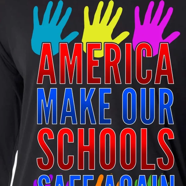 America Make Our Schools Safe Again Cooling Performance Long Sleeve Crew