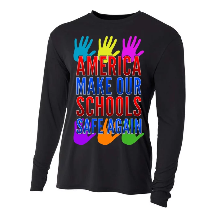 America Make Our Schools Safe Again Cooling Performance Long Sleeve Crew