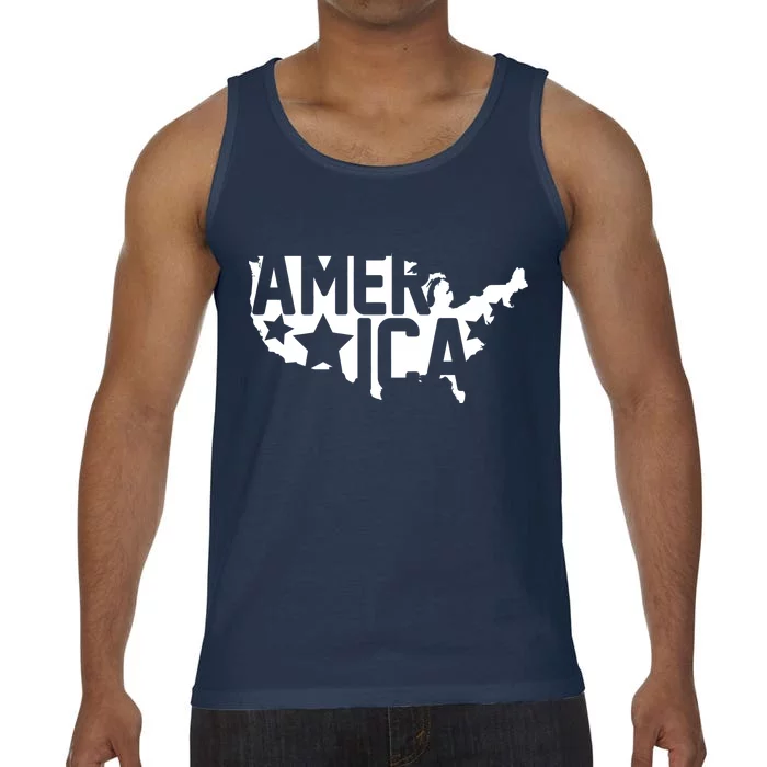 America State Map Comfort Colors® Tank Top