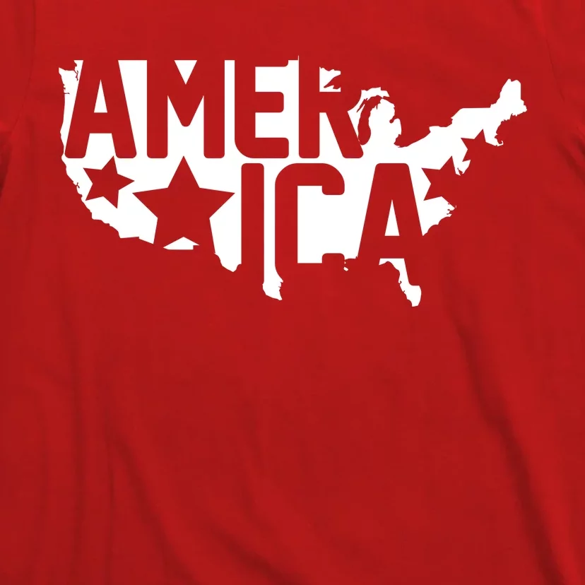 America State Map T-Shirt