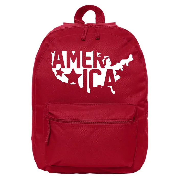 America State Map 16 in Basic Backpack