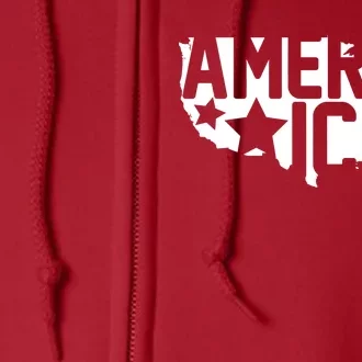 America State Map Full Zip Hoodie