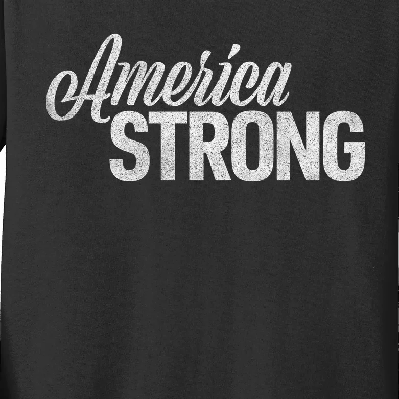 America Strong Kids Long Sleeve Shirt