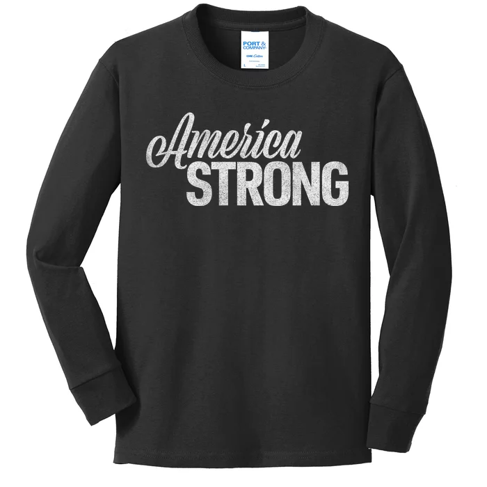 America Strong Kids Long Sleeve Shirt