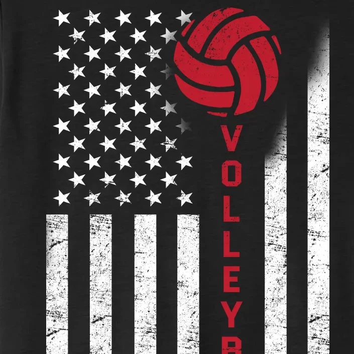 America Volleyball Flag ChromaSoft Performance T-Shirt