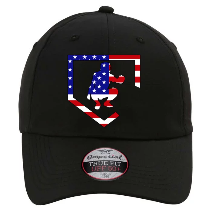 American Baseball Catcher Flag The Original Performance Cap