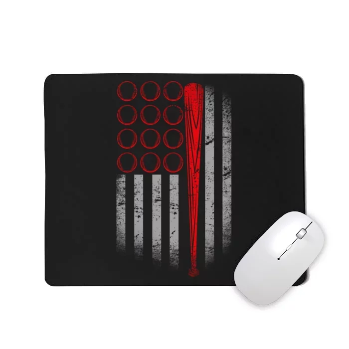 American Baseball Flag Mousepad