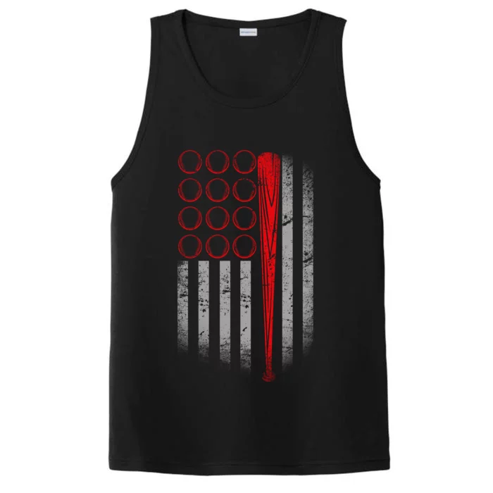 American Baseball Flag Performance Tank