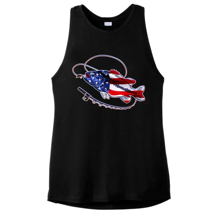 American Bass Fishing Ladies Tri-Blend Wicking Tank