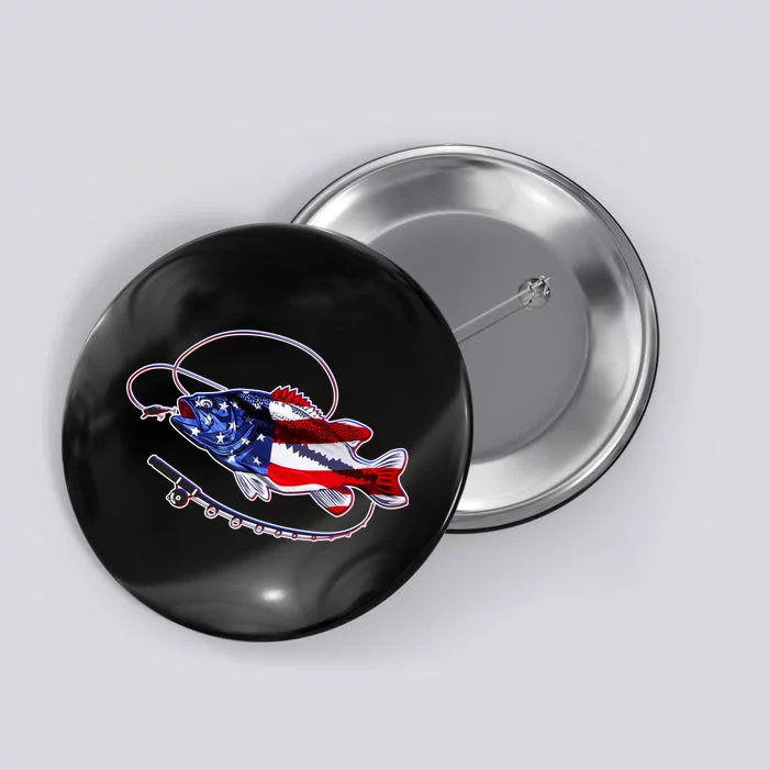 American Bass Fishing Button