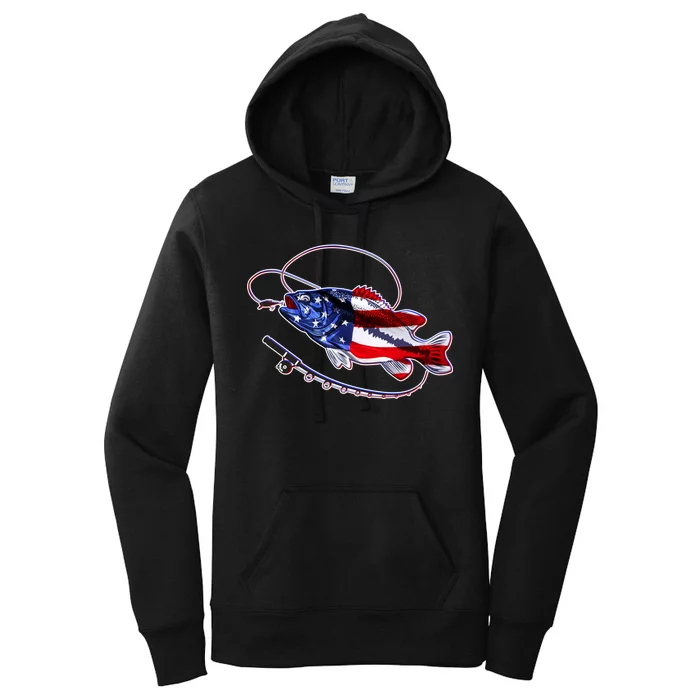 American Bass Fishing Women's Pullover Hoodie