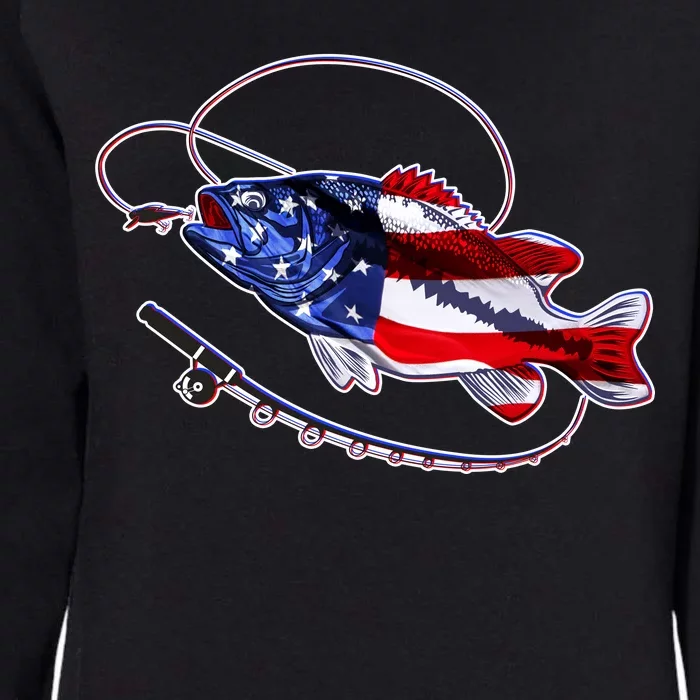 American Bass Fishing Womens California Wash Sweatshirt