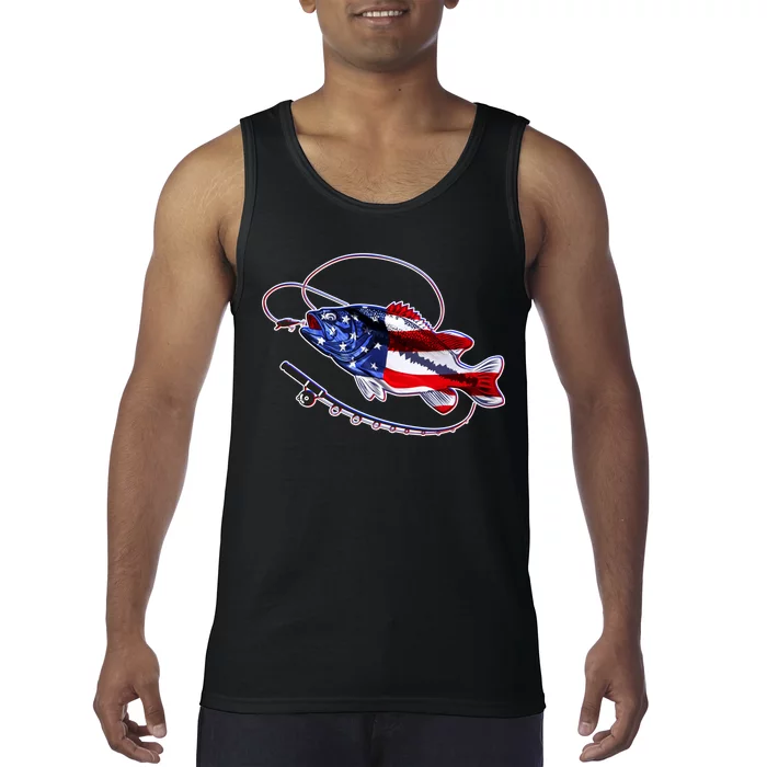 American Bass Fishing Tank Top