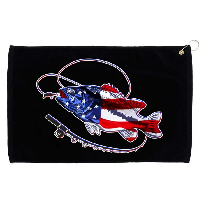 American Bass Fishing Grommeted Golf Towel