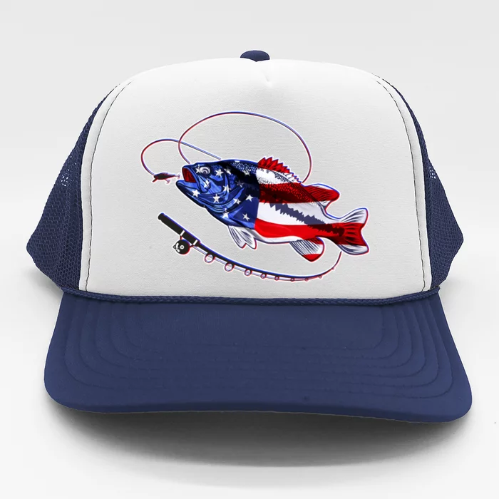 American Bass Fishing Trucker Hat
