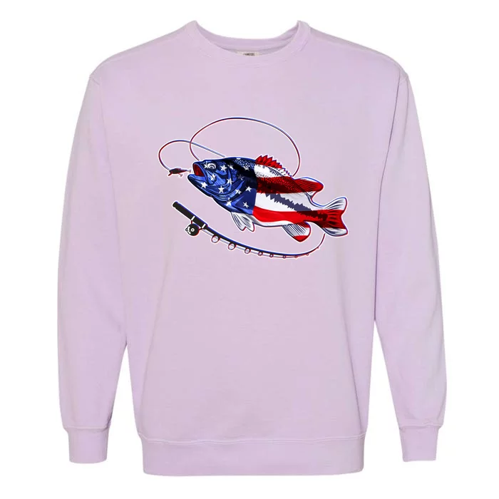 American Bass Fishing Garment-Dyed Sweatshirt