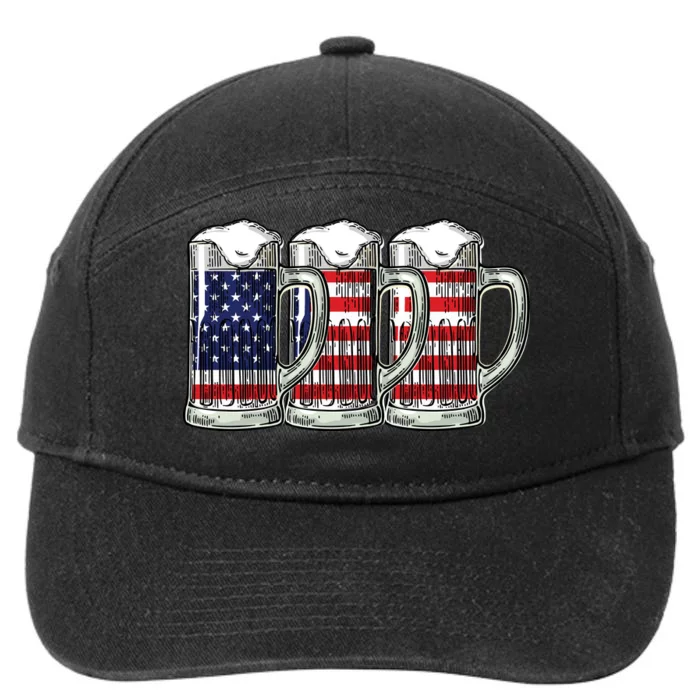 American Beer 7-Panel Snapback Hat