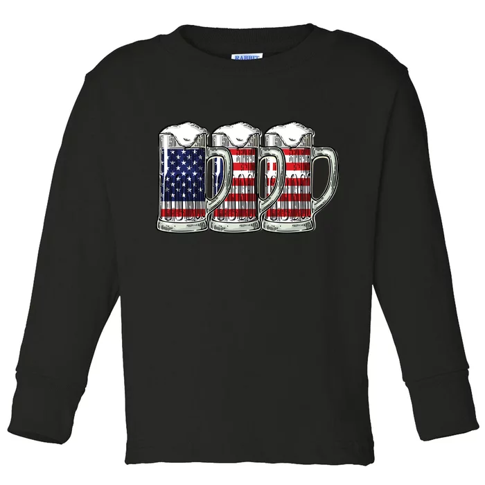 American Beer Toddler Long Sleeve Shirt