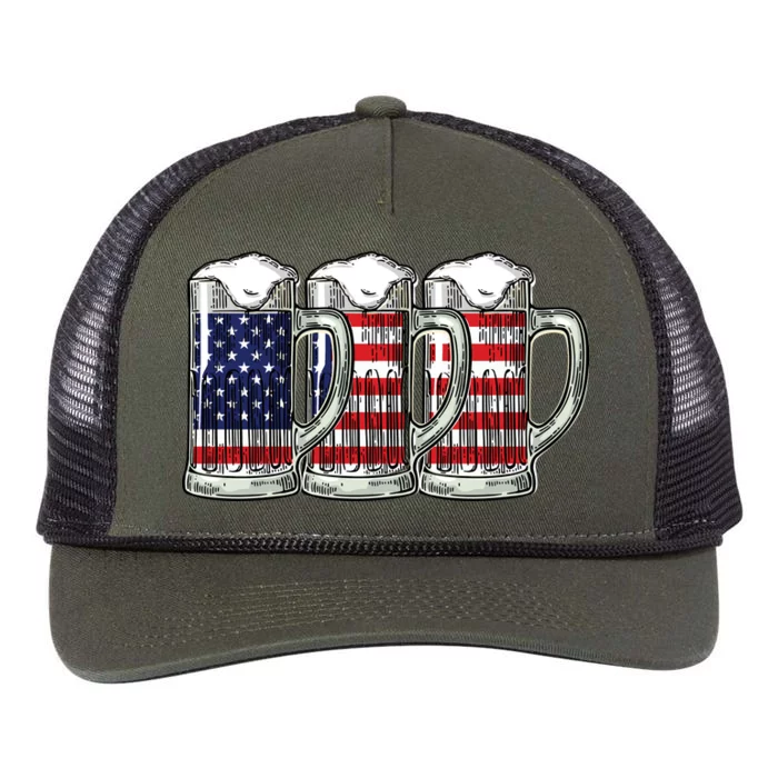 American Beer Retro Rope Trucker Hat Cap