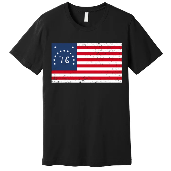 American Bennington Flag USA 1776 Premium T-Shirt