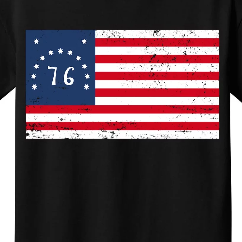 American Bennington Flag USA 1776 Kids T-Shirt