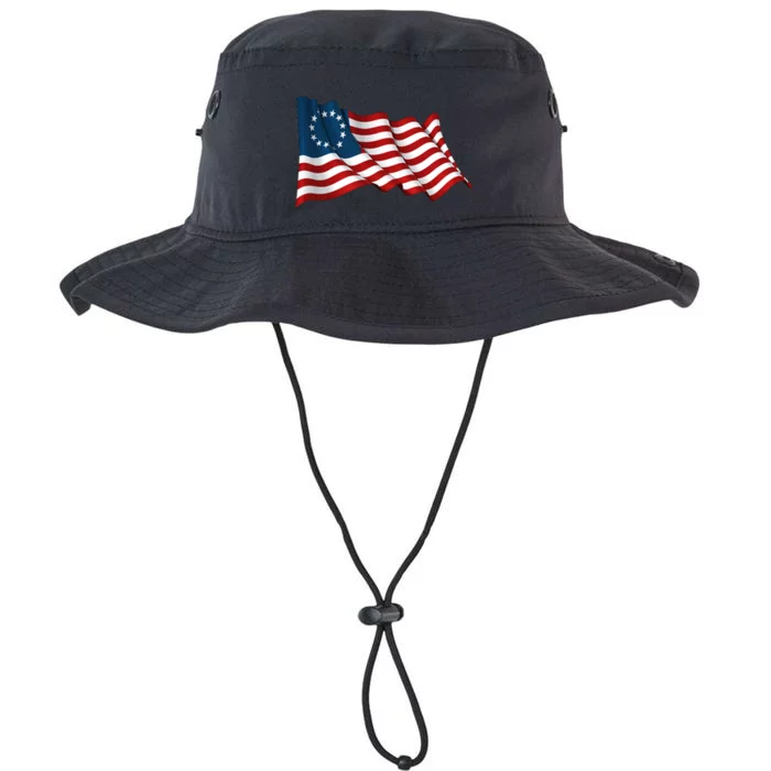 American Betsy Ross Waving Flag Legacy Cool Fit Booney Bucket Hat