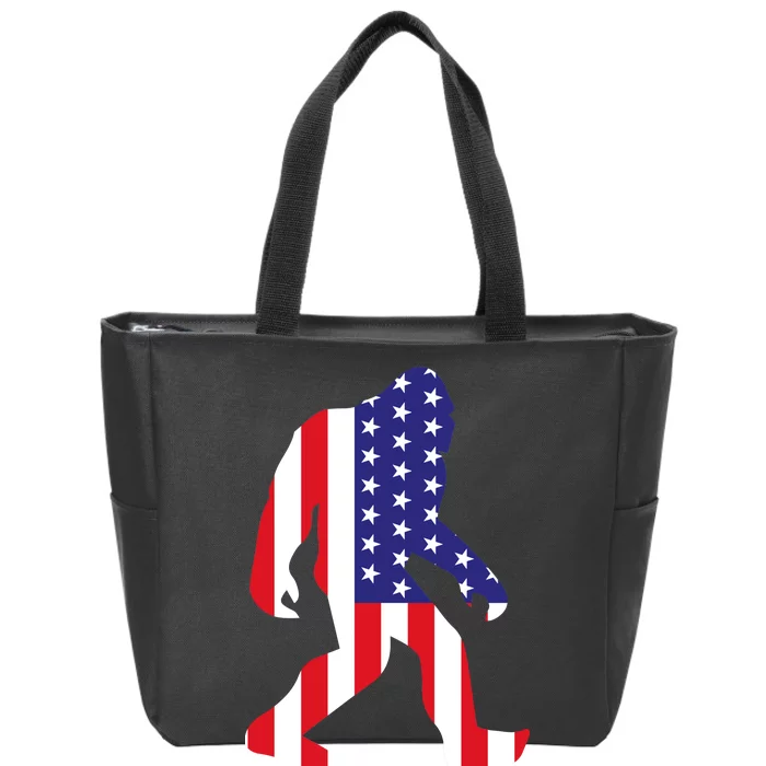 American Bigfoot Zip Tote Bag