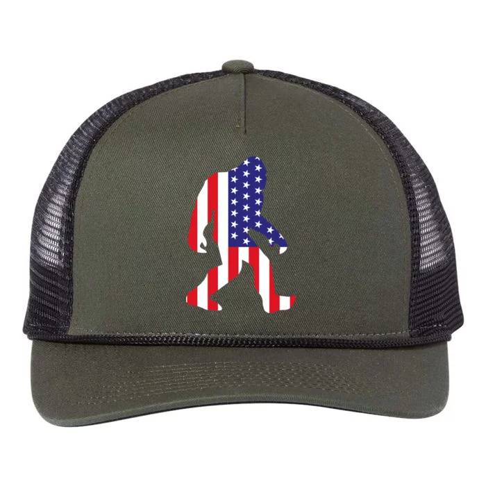 American bigfoot Retro Rope Trucker Hat Cap