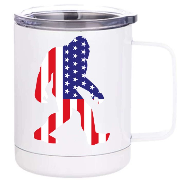 American bigfoot Front & Back 12oz Stainless Steel Tumbler Cup