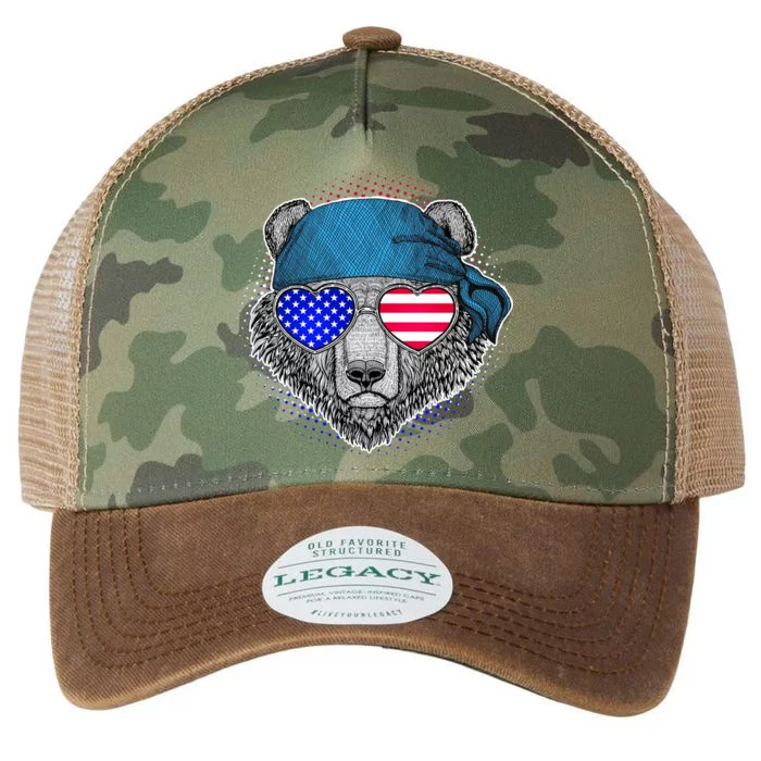 American Biker Bear Legacy Tie Dye Trucker Hat