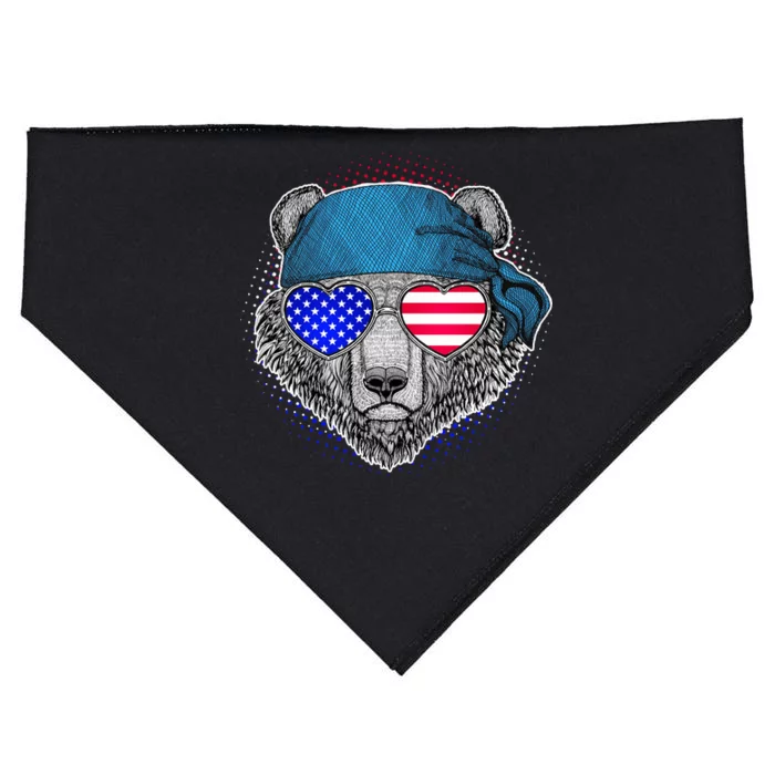 American Biker Bear USA-Made Doggie Bandana