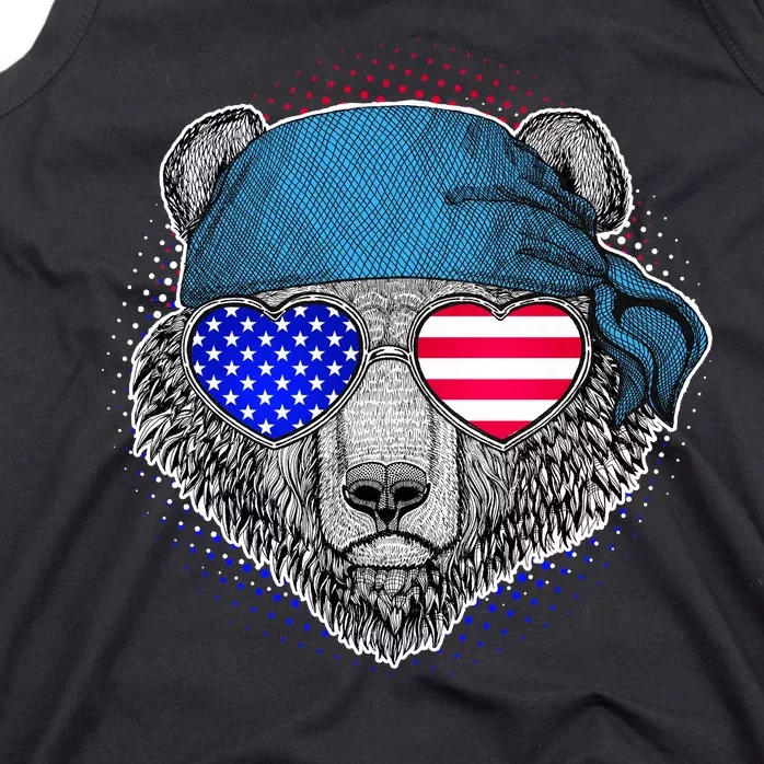 American Biker Bear Tank Top