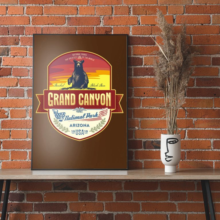 American Black Bear Grand Canyon National Park Poster
