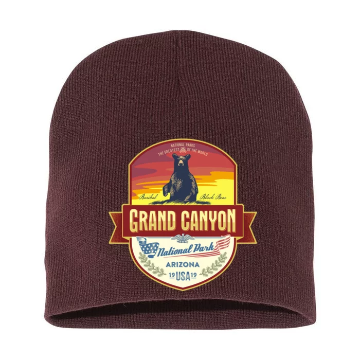 American Black Bear Grand Canyon National Park Short Acrylic Beanie